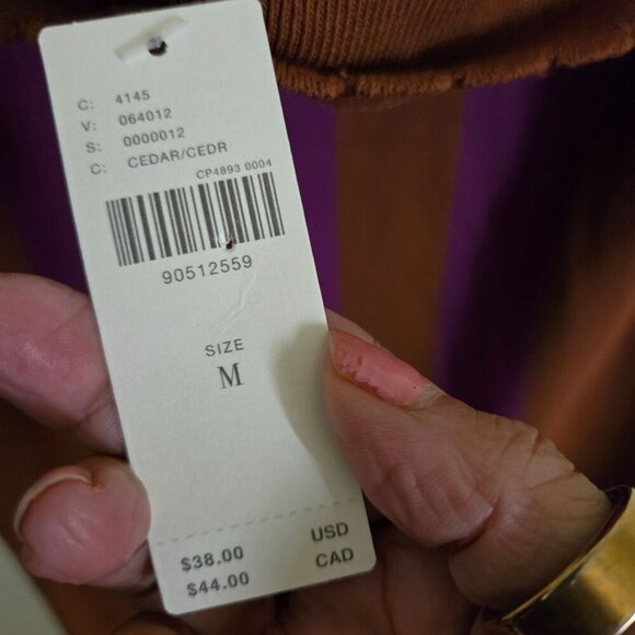 Anthropologie NWT Mandy Stripe Orange Purple Midi Skirt Strapless Top Set Size M - Picture 9 of 16